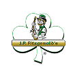 J.P. Fitzgerald's logo with green text in green clover and white background