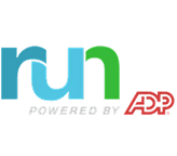 RUN Powered by ADP logo