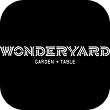 Wonderyard logo with white text on black background and bold text