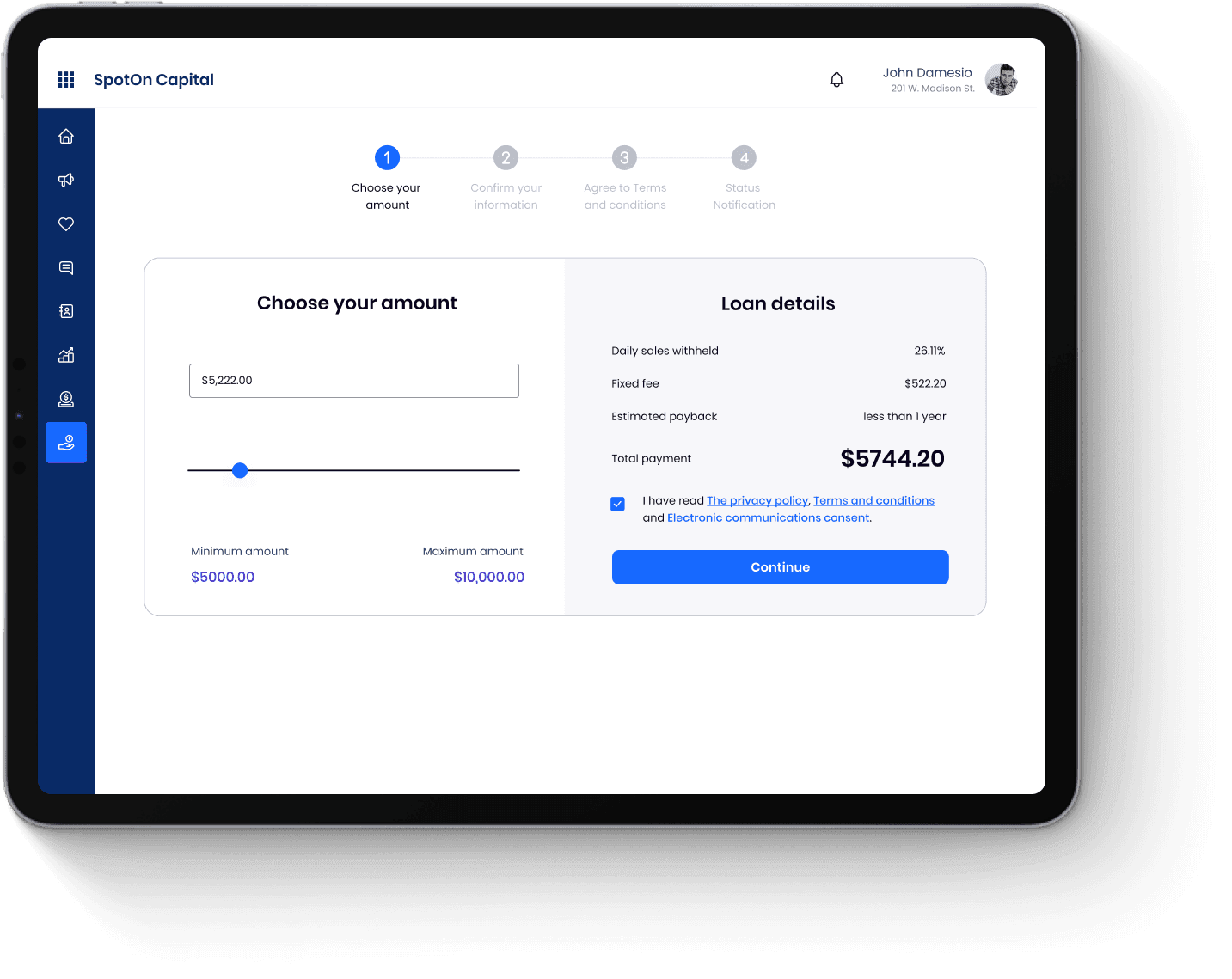 Gated assets middle section