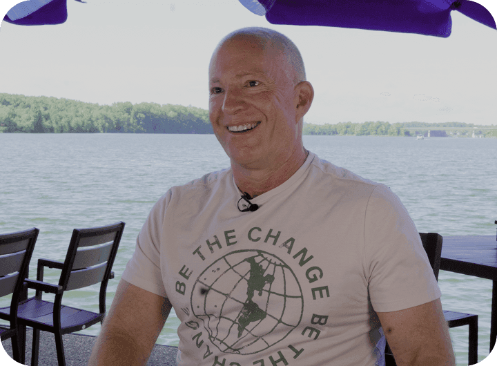 Amir Harpaz, owner of the Mudpuppy, speaking in an interview
