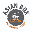 Asian Box Kitchen logo with Vietnamese curry text and cart icon