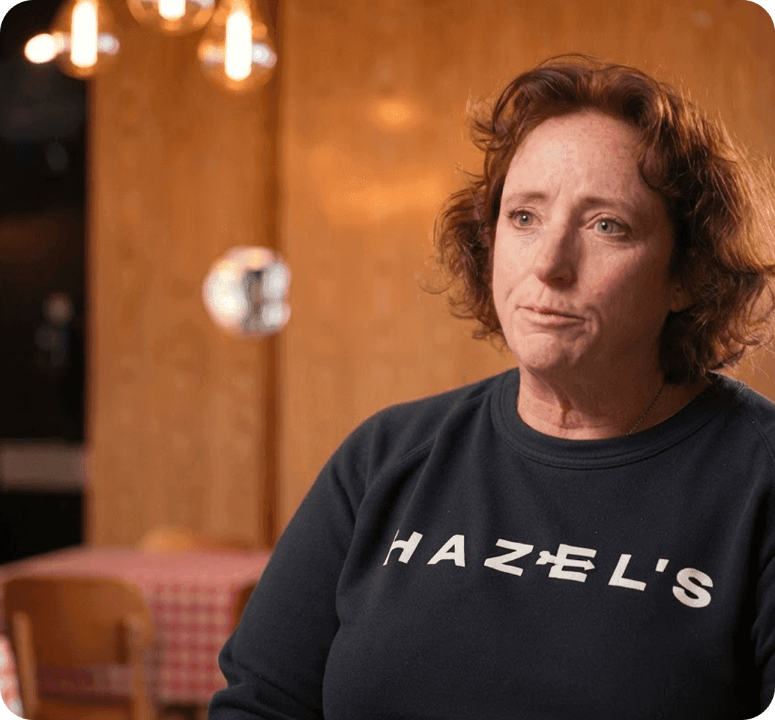 Beth Hussey, Co-owner of Hazel’s, in an interview