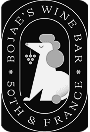 Bojae’s Wine Bar and Bistro logo with white seal illustration