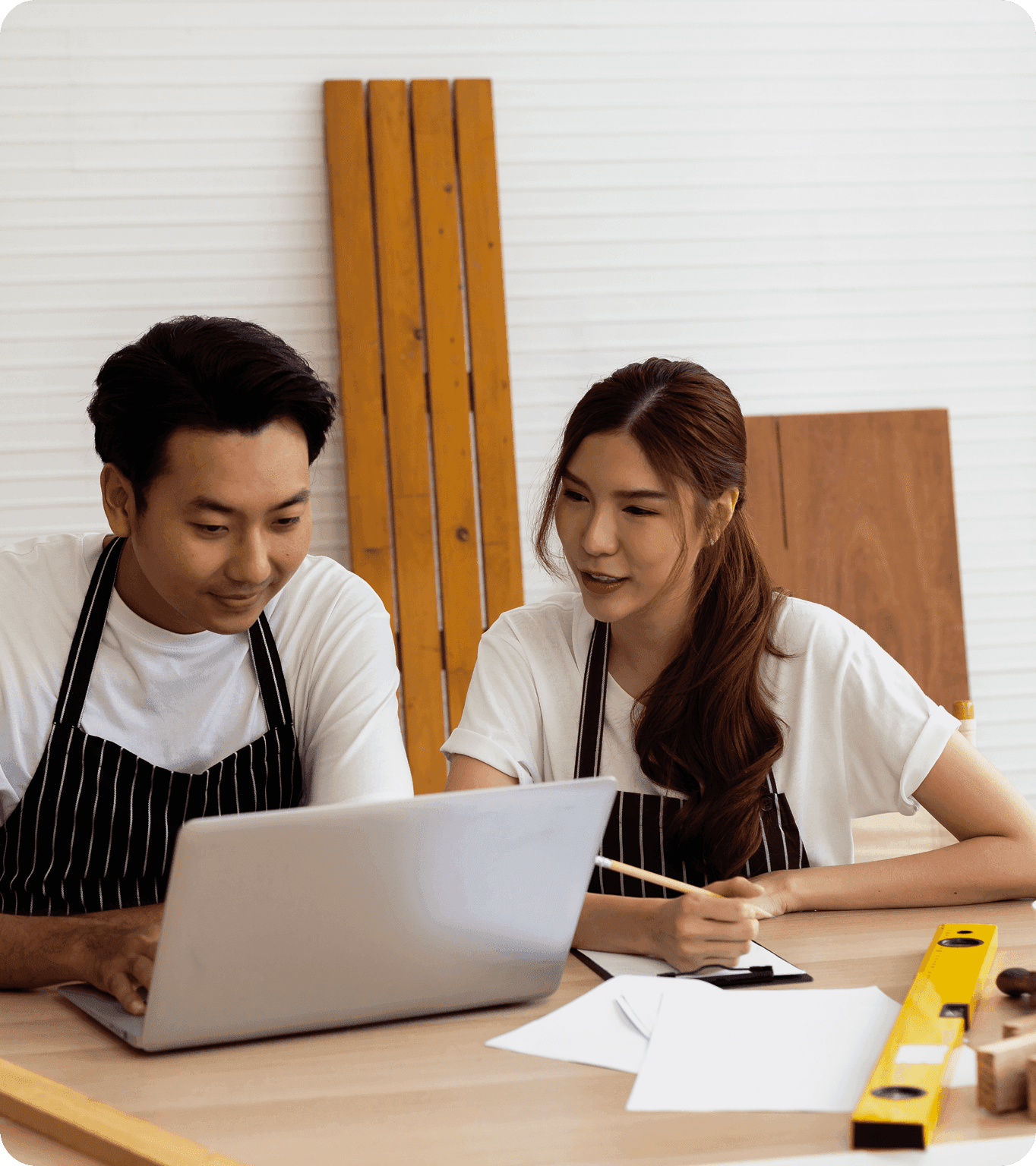 A restaurant owner looks at their restaurant loan offer from SpotOn Capital