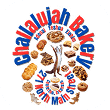 Challalujah Bakery logo with colorful text, baked goods, and animal graphic