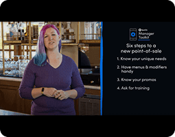 Hillary Holmes talking about changing POS systems