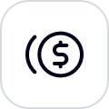 DayCheck earned tip access icon with black outline