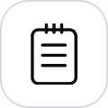 Digital waitlist icon with black outline