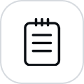 Digital waitlist icon with black outline