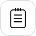 waitlist icon with black outline