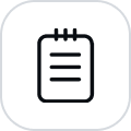 waitlist icon with black outline