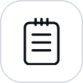Waitlist icon with black outline