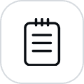 waitlist icon with black outline