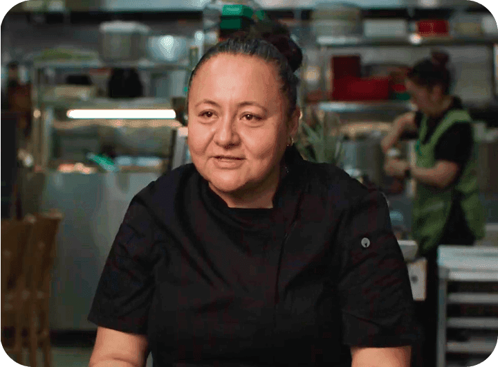 Edith Bello, Owner of El Castillito, in an interview
