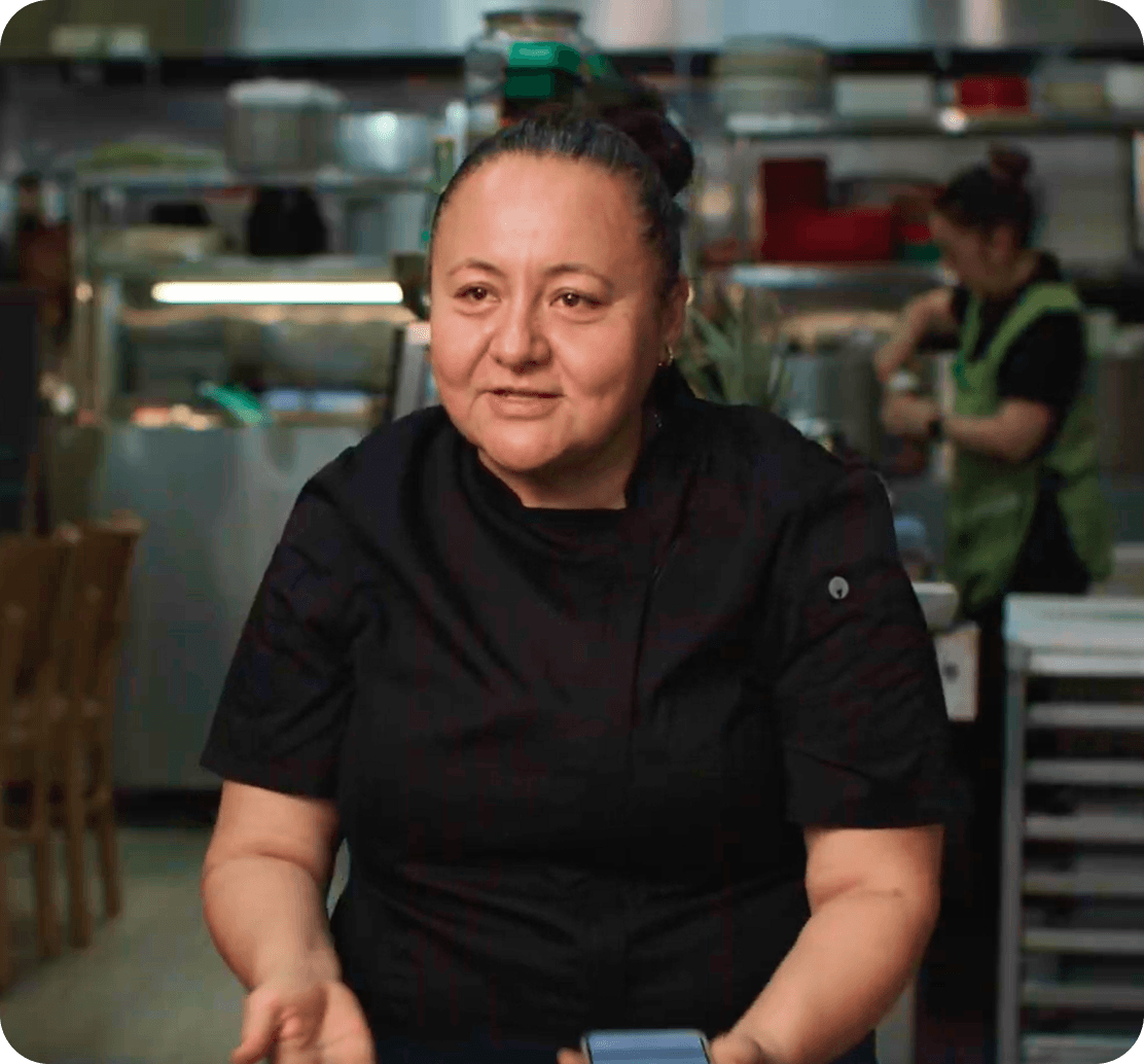 Edith Bello, Owner of El Castillito, in an interview