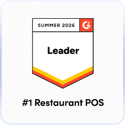 G2 Leader Winter 2026 badge — #1 Restaurant POS