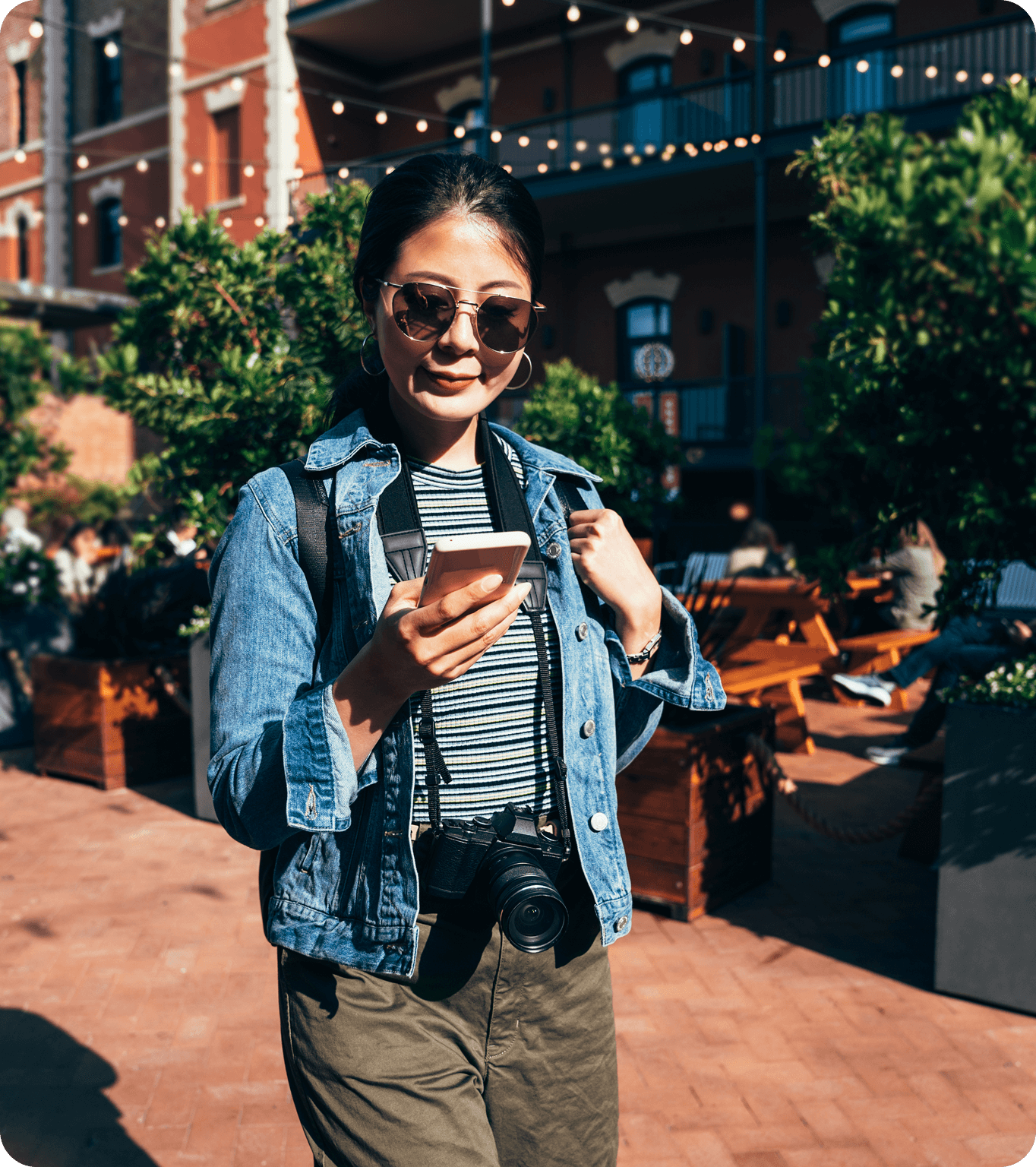 A guest checks their spot on the waitlist from the GoTo waitlist app