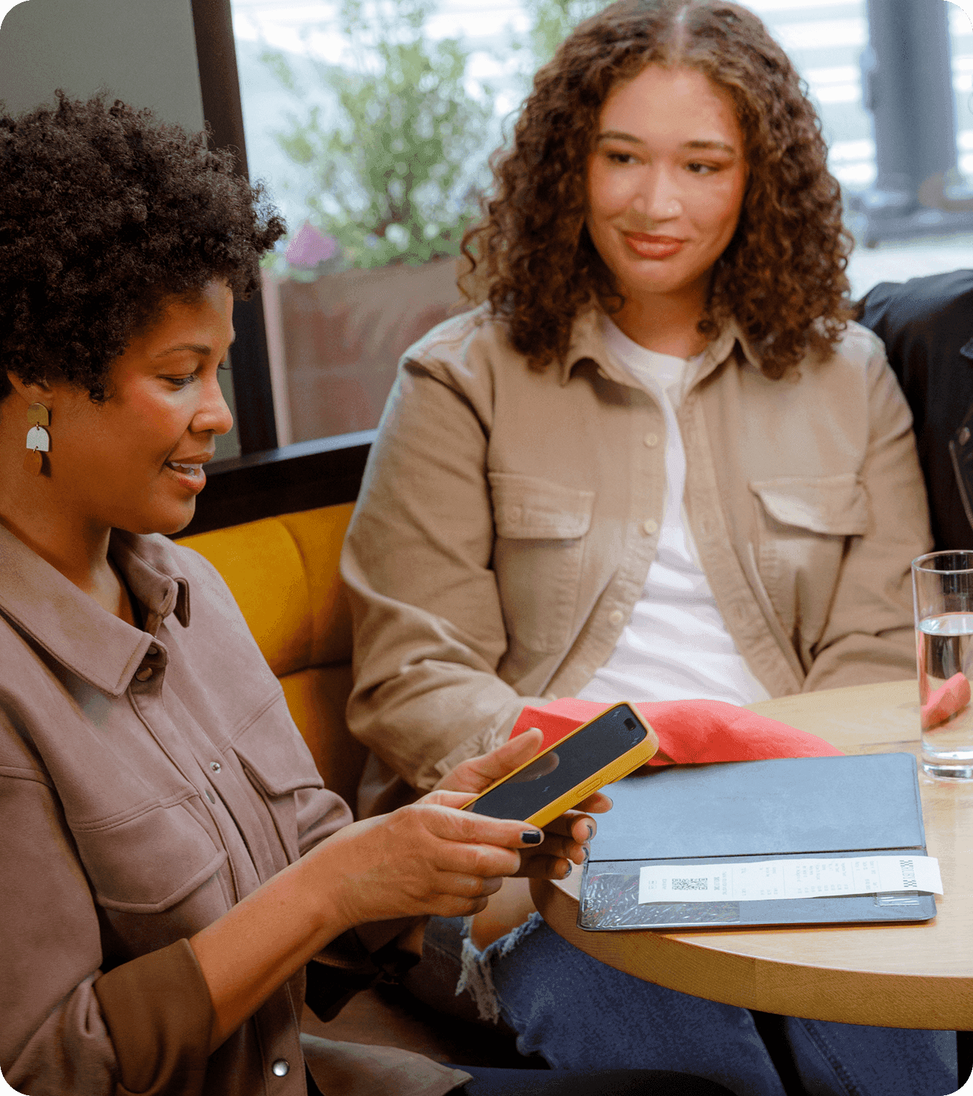 Guest views a restaurant’s menu using the GoTo Place ordering app