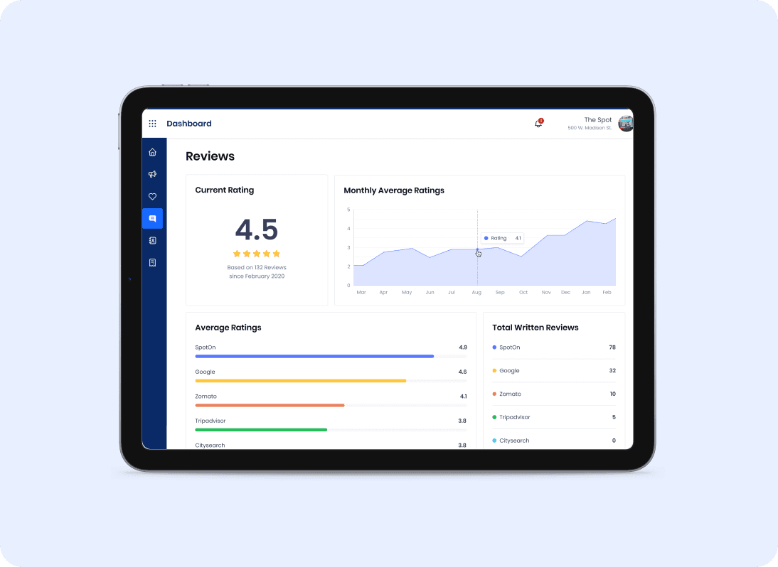 Image of SpotOn's hardware Review management