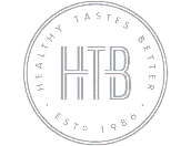 HTB circular logo with vintage text design