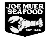 Joe Muer Seafood logo with lobster illustration and text reading Est. 1929