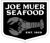 Joe Muer Seafood logo with lobster illustration and text reading Est. 1929