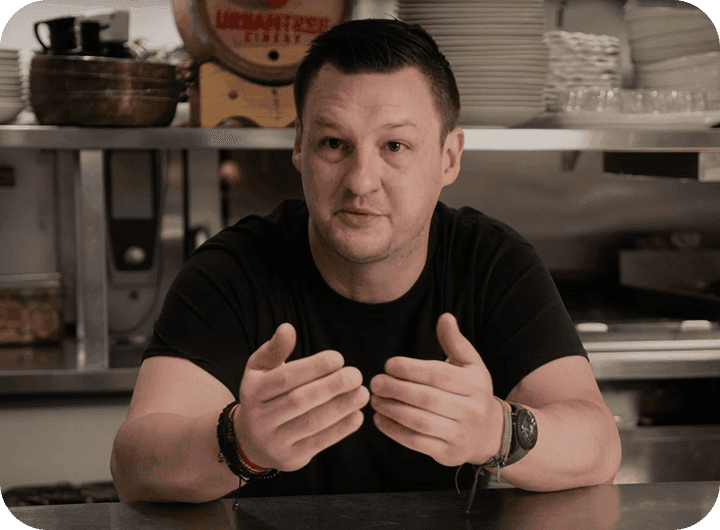 Karl Gorline, Chef y Dueño de Avize, en una entrevista