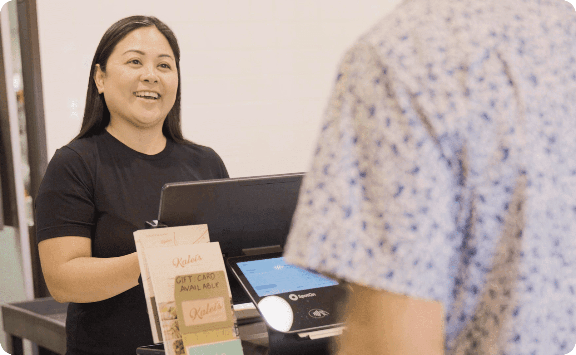 Kara Mangiduyos working the counter at Kalei's Kitchenette