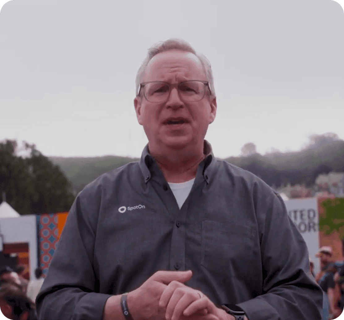 Mark Walz, Chief Technology Officer of SpotOn, in an interview at Guy’s Flavortown Tailgate