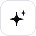 Menu icon with black outline