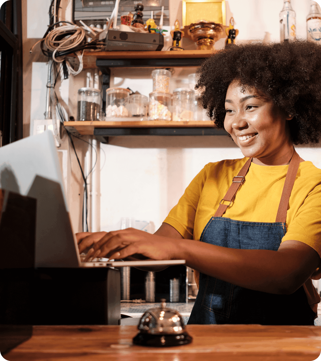 A restaurant owner gets an email with their monthly profit analysis findings