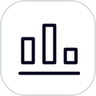 Profitability analysis icon with black outline