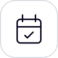 reservations icon with black outline
