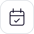 reservations icon with black outline