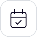 Reservations icon with black outline