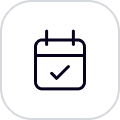 reservation icon with black outline