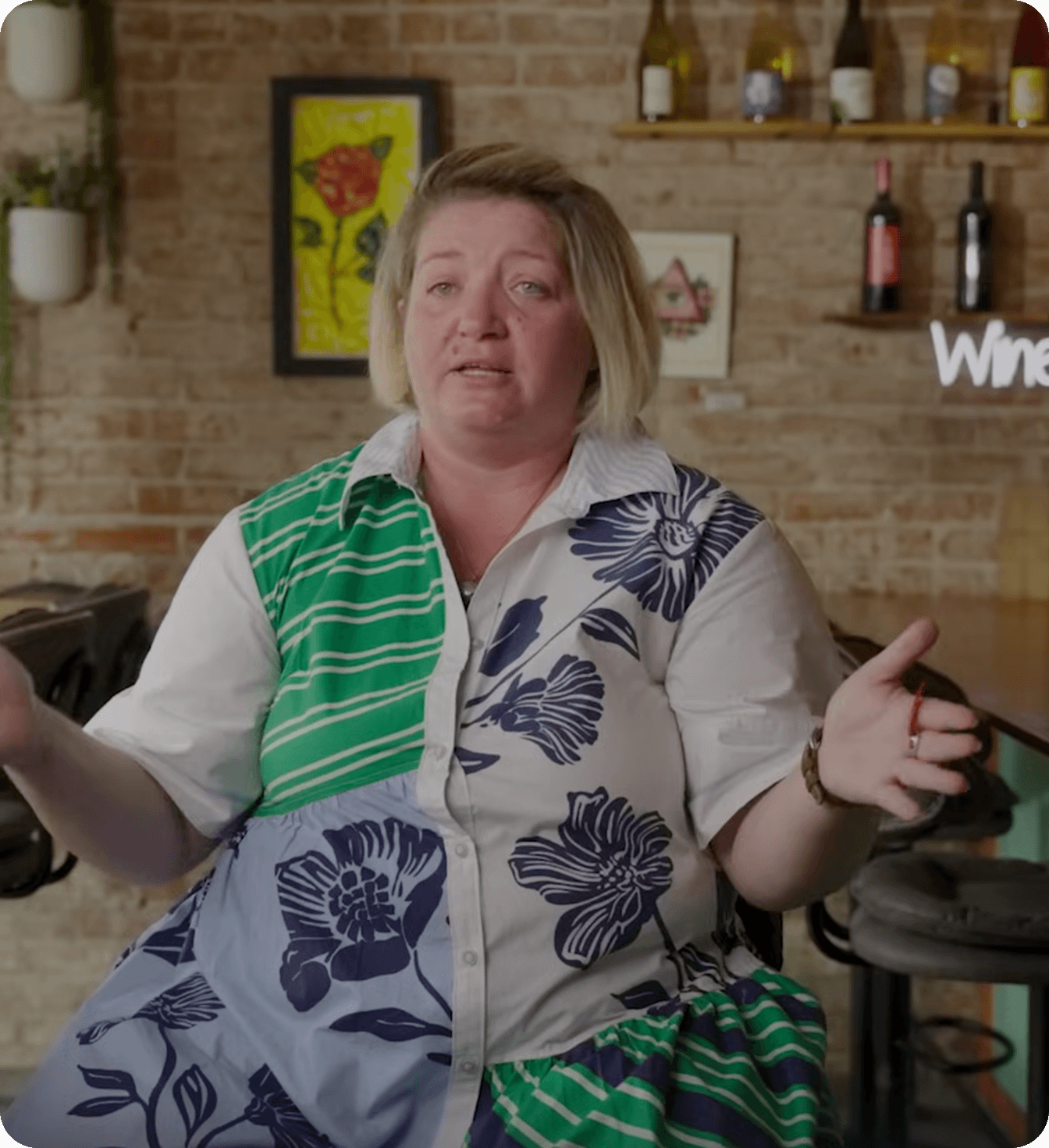 Roxana Pavel, owner of Allmine, speaking in an interview