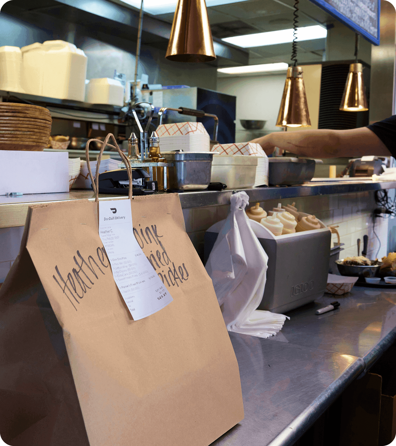 The GoTo Place mobile app shows the branding of a local restaurant called the SpotOn Grille