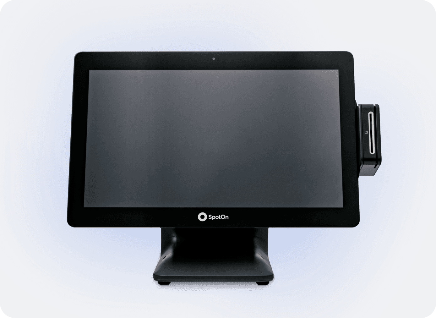 SpotOn Station 15 restaurant POS with side-mounted card reader