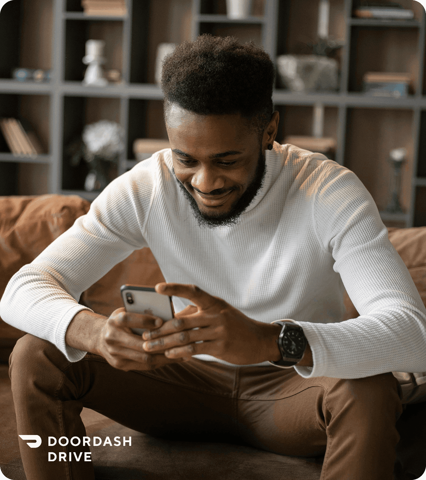 SpotOn online ordering on mobile with DoorDash Drive logo