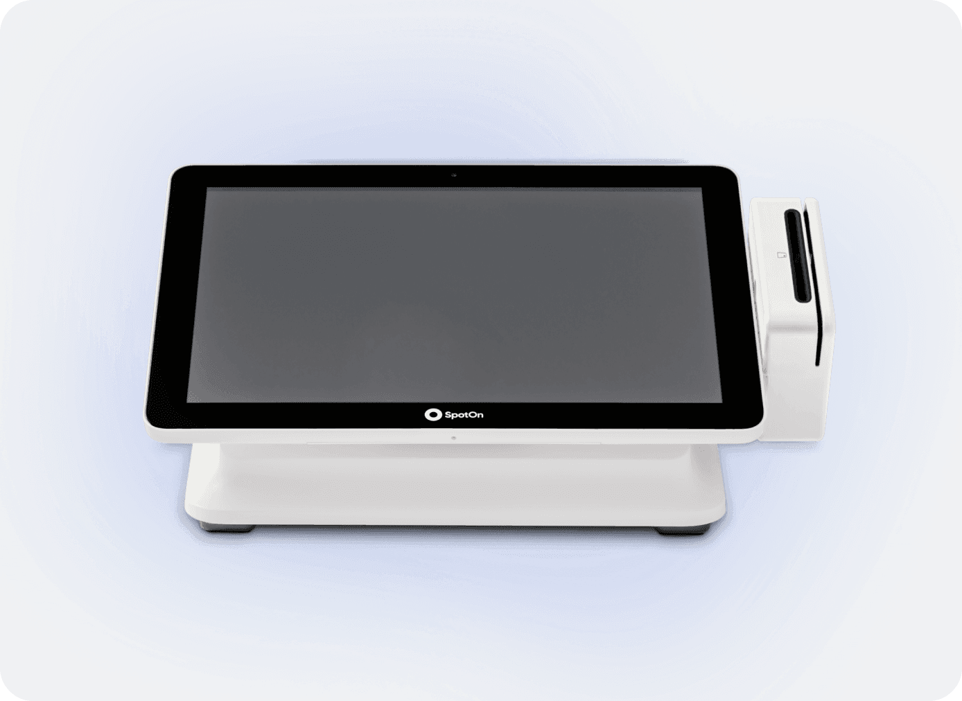 SpotOn Station 10 restaurant POS with side-mounted card reader