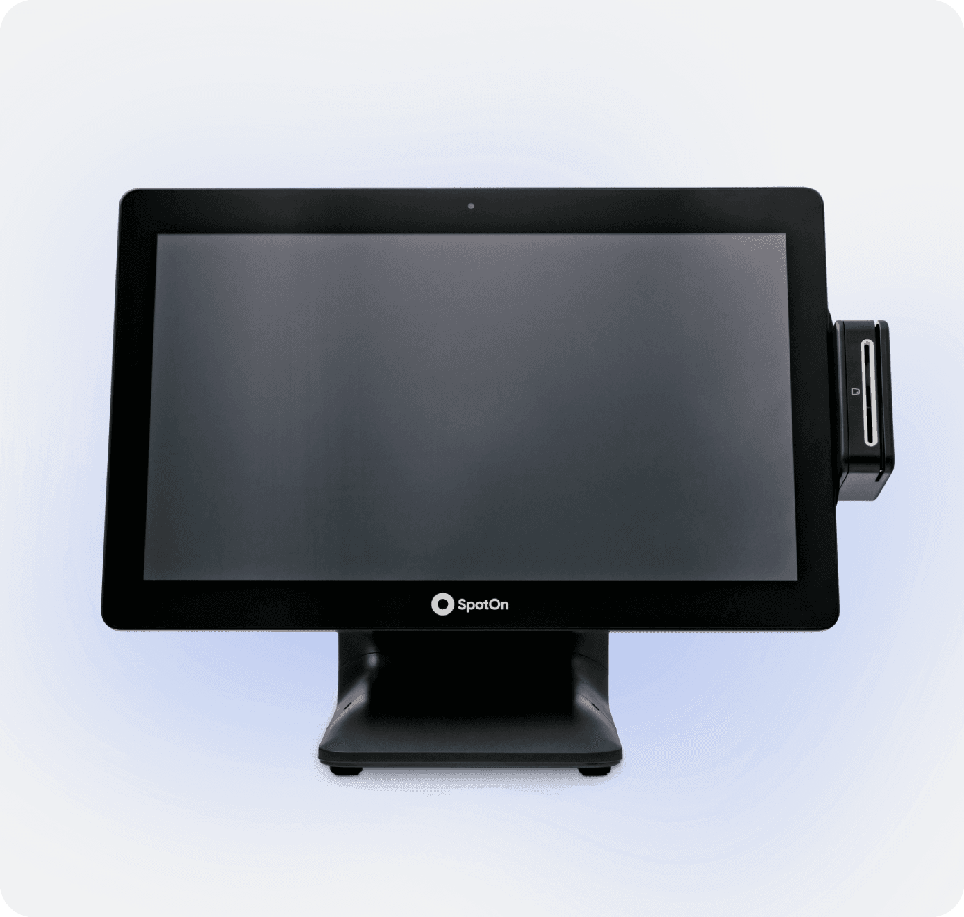 SpotOn Station 15 restaurant POS with side-mounted card reader