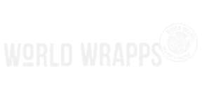 World Wrapps logo with circle emblem and bold gray text