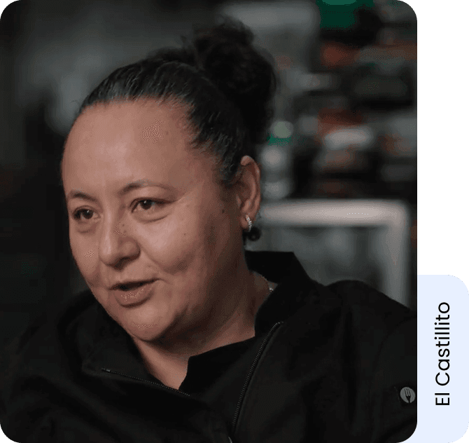 Edith Bello, propietaria de El Castillito, en una entrevista