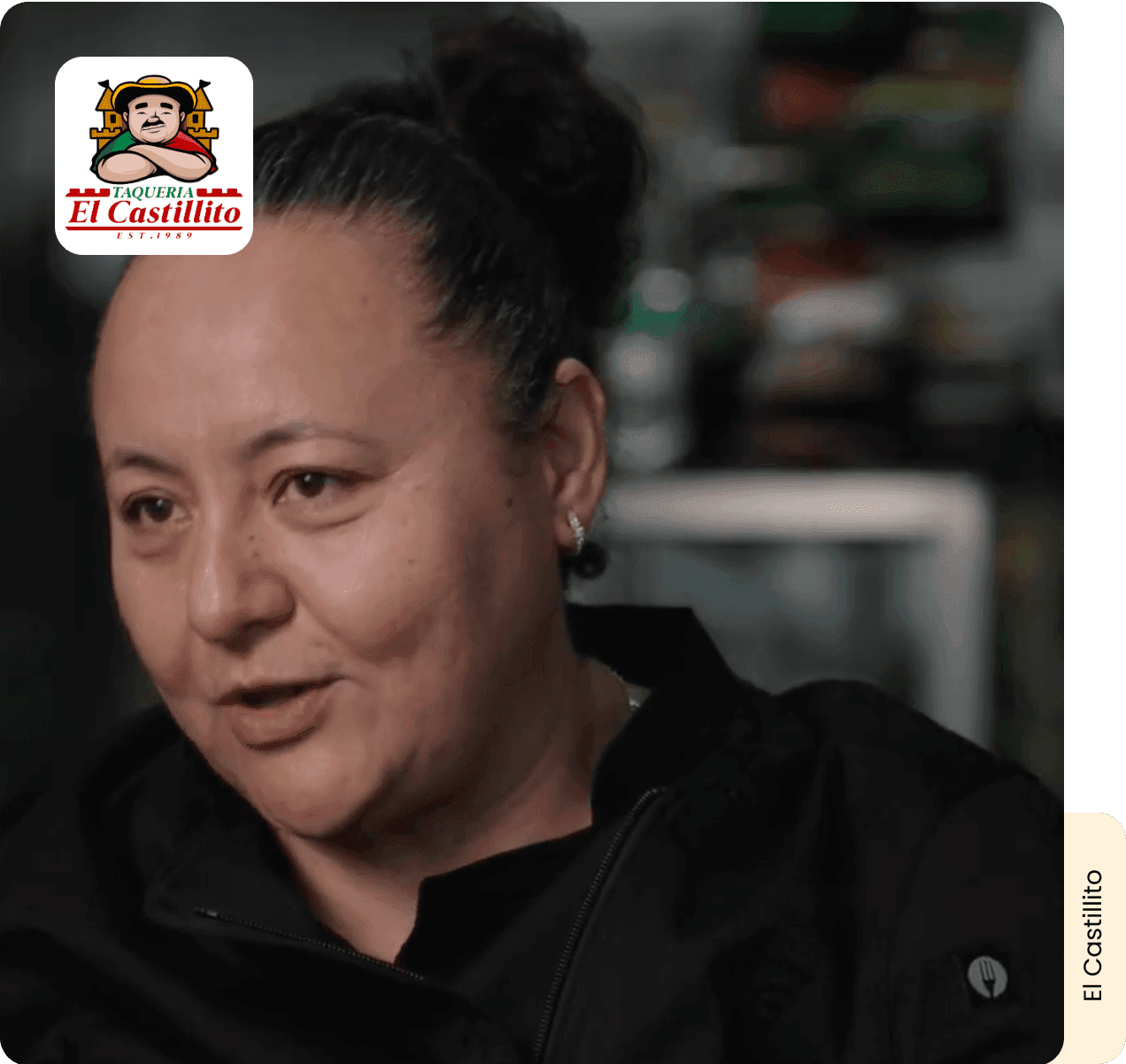 Edith Bello, propietaria de El Castillito, en una entrevista