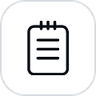 Waitlist icon with black outline