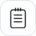 waitlist icon with black outline