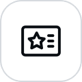 loyalty icon with black outline