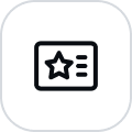 loyalty icon with black outline